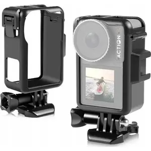 Puluz frame mount housing bracket with tripod and ISO adapter for DJI Osmo Action 3/4 – accessory for action cameras