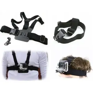 Head Strap and Chest Harness Mount set for GoPro Hero 4/3+/3/2/1 by Xrec