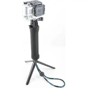 Xrec monopod grip and tripod holder for GoPro Hero 4/3+/3/2 and SJCam action cameras