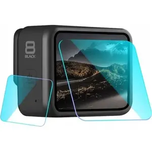 Protective LCD Screen Cover and Lens Protector for GoPro Hero 8 Black by Puluz (2-in-1)