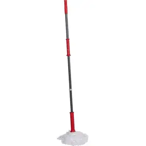 Floor mop dirt devil E7778 microfiber head 125 x 7.5 cm red/gray