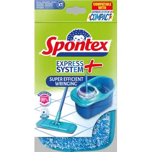 WELDTITE mop cover EXPRESS SYSTEM + NEW flat microfiber blue