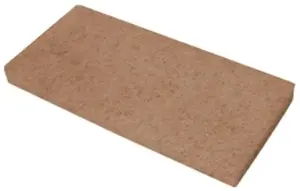 Rokas skrubja paliktnis Intermop Fibratesco PRBR — brūns abrazīvs spilventiņš 25 × 11,5 cm