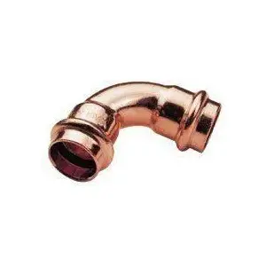 Copper 90° Double-Socket Elbow Conex P5002L02200000 22 mm