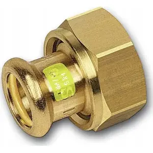SANHA Copper Gas Press Fitting with Polymer Seal 18 x 3/4" for Gas Installations