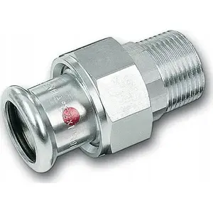 Соединитель с накидной гайкой SANHA Therm ZWxGZ 18x1/2 с уплотнителем