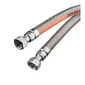 Elastīga gāzes šļūtene INVENA H/GW-21-100 ar PVC apvalku, garums 100 cm