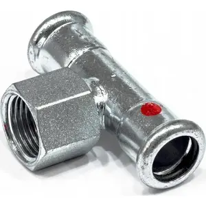 SANHA Therm Trójnik 18 x 1/2 x 18 — sanitary brass radiator fitting, model 124130G1812
