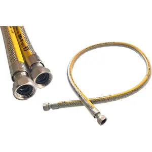 Газовый шланг PROFITOR с двумя вращающимися гайками G 1/2” e-GAZ Тип 111 GW/GW Длина 1000 мм