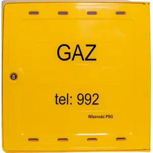 Газовый шкаф Weba SX600 напольный 600x600x250 мм жёлтый