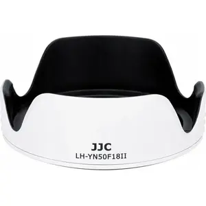 Lens Hood JJC Tulip for Yongnuo YN 50mm f/1.8 II — Petal (White)