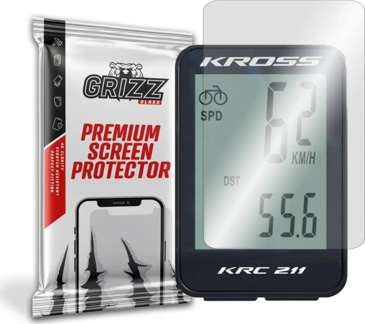 Hibrīda aizsargstikls GrizzGlass Kross KRC 211