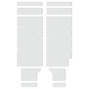 Frame protection tape Lizard Skins 55 mm x 269 mm transparent, thickness up to 0.35 mm