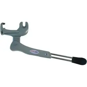 Задняя подножка Atran Velo STYLO REARMOUNT регулируемая для колёс 24"–28", совместима с дисковым тормозом, алюминиевая, серебристая (ATR-1224-51)