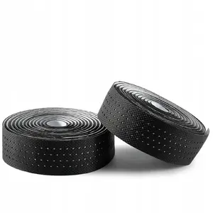 Handlebar tape Rockbros silicone perforated — black