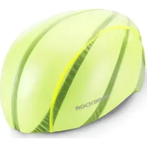 Rain cover for bicycle helmet Rockbros 1024407 — green, waterproof helmet rainproof cover