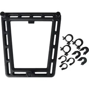 Front and Rear Rack Adapter Basil MIK Side Frame Adapter for Pannier Mounting, black