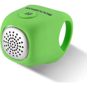 Bike electronic bell in silicone housing, RockBros 1024559 — green