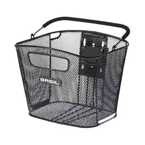 Basil Bold Front KF bicycle basket, steel, front mount, 280×270×340 mm