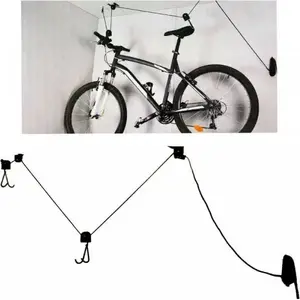 Ceiling-mounted bicycle hoist DUNLOP model 286667-uniw — overhead bike lift for garage or storage