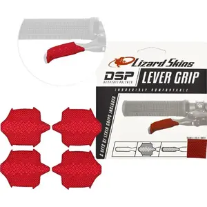 Brake/Shift Lever Grip Lizard Skins DSP Lever Grip Crimson Red 0.5 mm — 2 sets of 2