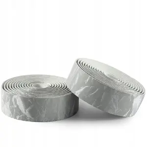 Handlebar Tape Rockbros Velour PU pattern — grey, padded cycling handlebar wrap