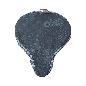 Saddle cover Basil Bohème – polyester, blue, 280×230×10 mm