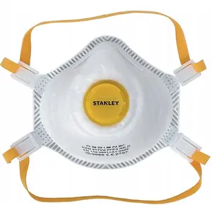 Protective Respirator Mask STANLEY SYFFP32PKB FFP3 with Exhalation Valve, Pack of 2
