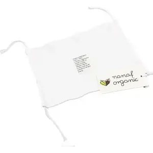 Reusable single-layer white face mask Nanaf Organic