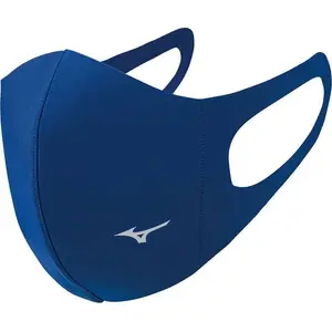 Спортивная маска Mizuno Face Cover синяя р. M (J2GW055M27) - многоразовая защитная маска для спорта