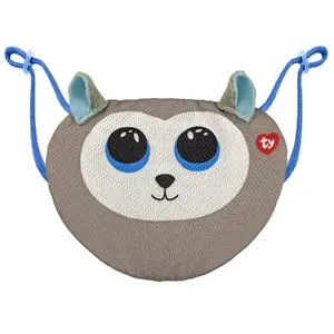 ty Slush Gray Husky plush toy — cotton/polyester, 5 mm width, 90×60 mm size, 1 pc