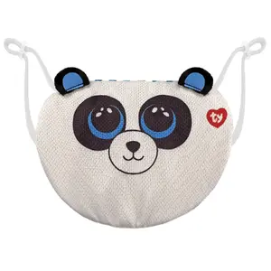 ty Bamboo Panda plush toy, cotton/polyester, black & white, size 90×60×5 mm, single pack