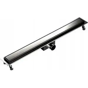 Shower linear drain SpiroFlex AQUA STEEL LA 600 mm with brushed grate SZGM (model SX-OLA600SZGM)