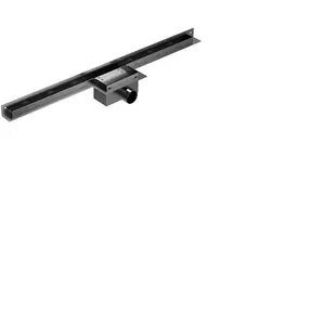 Linear trench drain 600 mm with fillable grate, polished finish — SpiroFlex B054402600