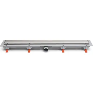 Линейный трап 850 мм Werit-P JOMOTech Pakiet EXCLUSIVE 40 с двухсторонней решеткой и матом WERIT (MPN 175-30850400-00)