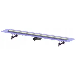 Linear shower drain Kessel Linearis Compact L=1150 side outlet DN50 with factory-fitted mat
