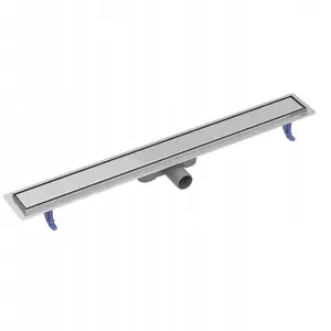 Linear shower drain CERSANIT TAKO 90 with double-sided stainless steel grate S907-011