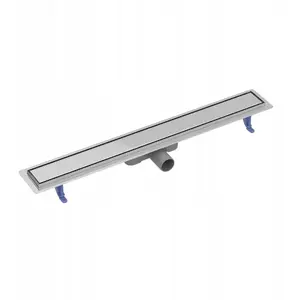 Linear shower drain CERSANIT TAKO 80 with double-sided stainless steel grate (S907-010)