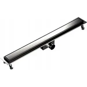 Linear shower drain SpiroFlex AQUA STEEL LA 800 mm with polished grate SZGM (model SX-OLA800SZGM)