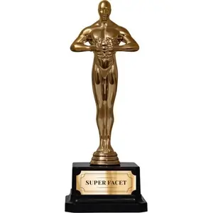 Gift statuette KUKARTKA — 'Super Facet' presentation figure, decorative award statuette