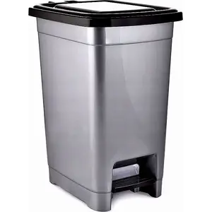 Waste bin with pedal Katex SLIM 15 L — 225×305×393 mm