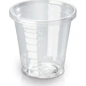 Plastmasas šotu glāzes No name Plastglas Ø45×H45 mm, 3 cl, PLA, 30 pakas pa 100 gab.