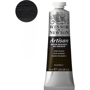 Ūdenī šķīstoša eļļas krāsa SMARTMAX Artisan 37 ml — Ivory Black