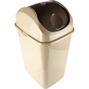 Tilt bin SLIM 5 L by Katex, beige, 185×150×280 mm