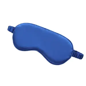 Sleep eye mask eCarla OPK10KOB satin, cobalt - satiny sleeping mask, single-piece
