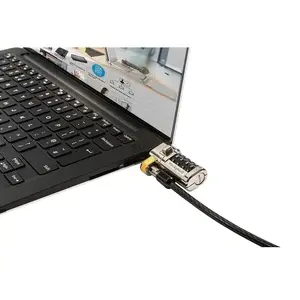 Cable lock Dell 461-AAEU — combination laptop security lock, stainless steel cable 1.8 m, black