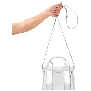 Сумка на плечо Case-Mate Micro Tote Bag Silver Chrome/Clear — водостойкая сумка