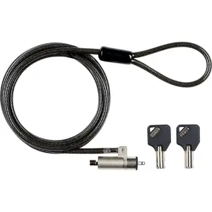 Cable lock eSTUFF GLB220101-M — key lock for monitors, 1.8 m cable, 4.5 mm diameter, black