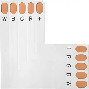 ORNO LED connector RGBW 12 mm angled L for RGBW LED strips