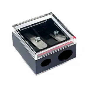 Double-hole pencil sharpener Peggy Sage — universal black, 1 pc